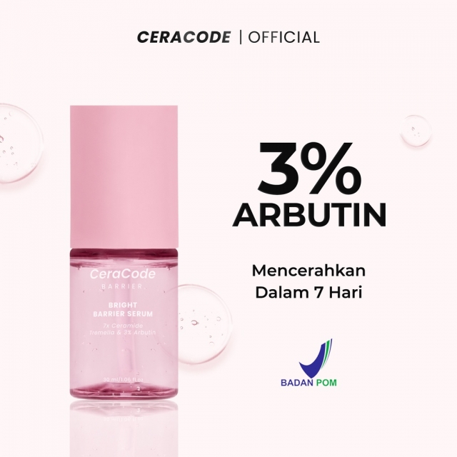 CeraCode Bright Barrier Serum 7X Ceramide Tremella and 3% Arbutin